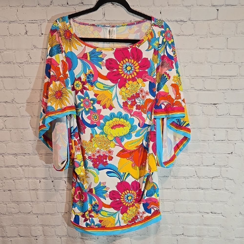 Trina Turk Fontaine Beach Tunic Cover Up NWT